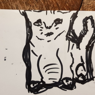 Unbenannte Katzenzeichnung