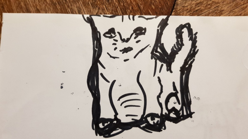 Handgezeichnete Katze Unbenannt