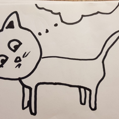 Unbenannte Katzenzeichnung