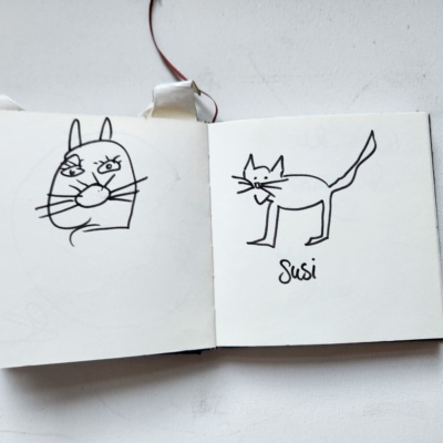 Unbenannte Katzenzeichnung