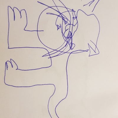 Unbenannte Katzenzeichnung