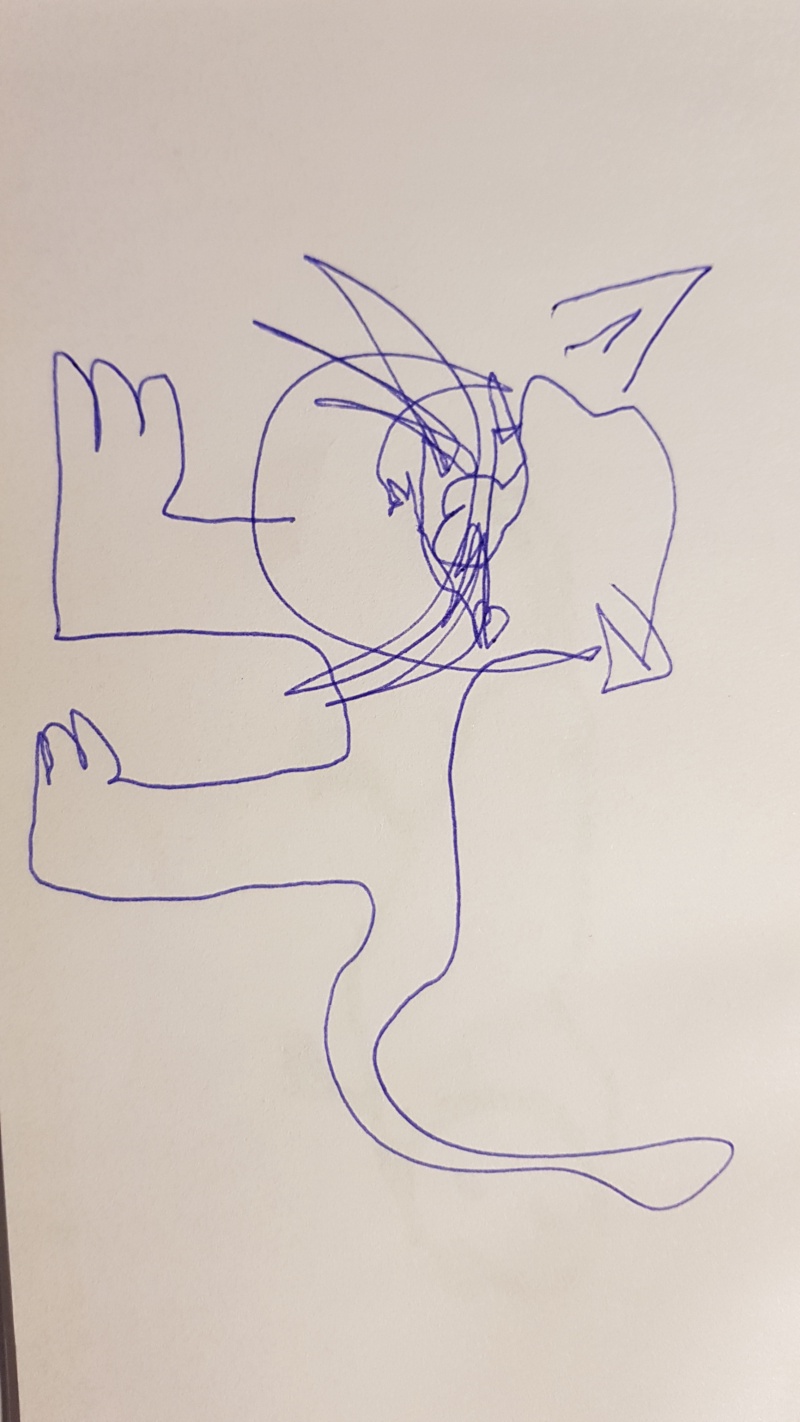 Handgezeichnete Katze Unbenannt