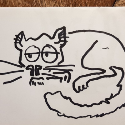 Unbenannte Katzenzeichnung