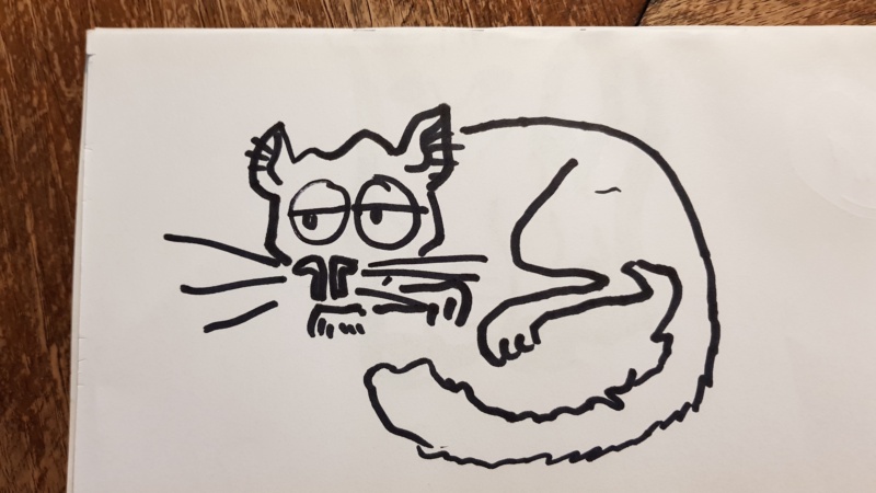 Handgezeichnete Katze Unbenannt