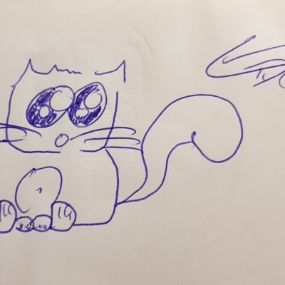 Unbenannte Katzenzeichnung