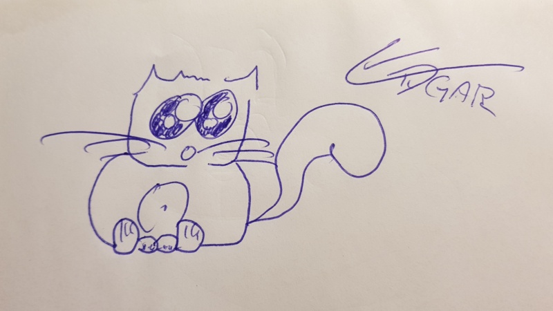 Handgezeichnete Katze Unbenannt