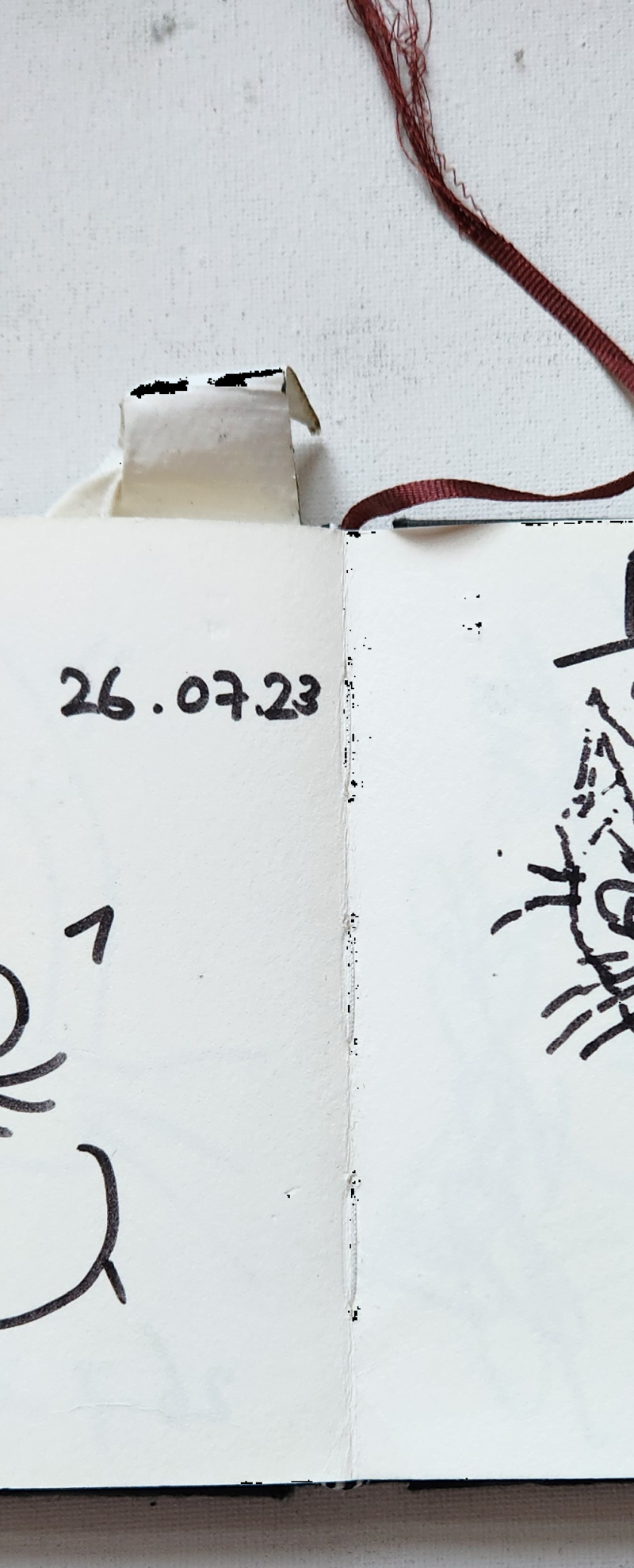 Handgezeichnete Katze Tintenpfote