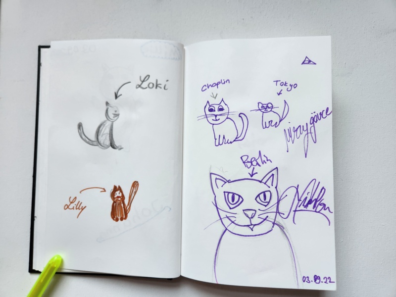 Handgezeichnete Katze Unbenannt
