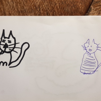 Unbenannte Katzenzeichnung