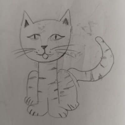 Unbenannte Katzenzeichnung