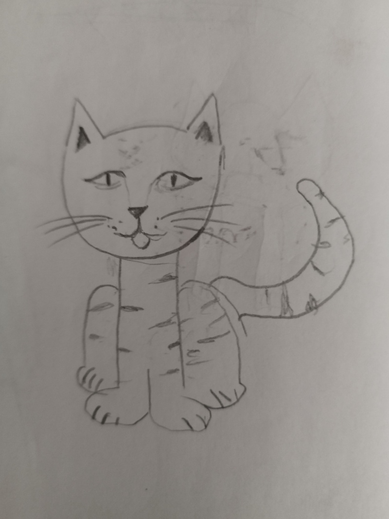 Handgezeichnete Katze Unbenannt