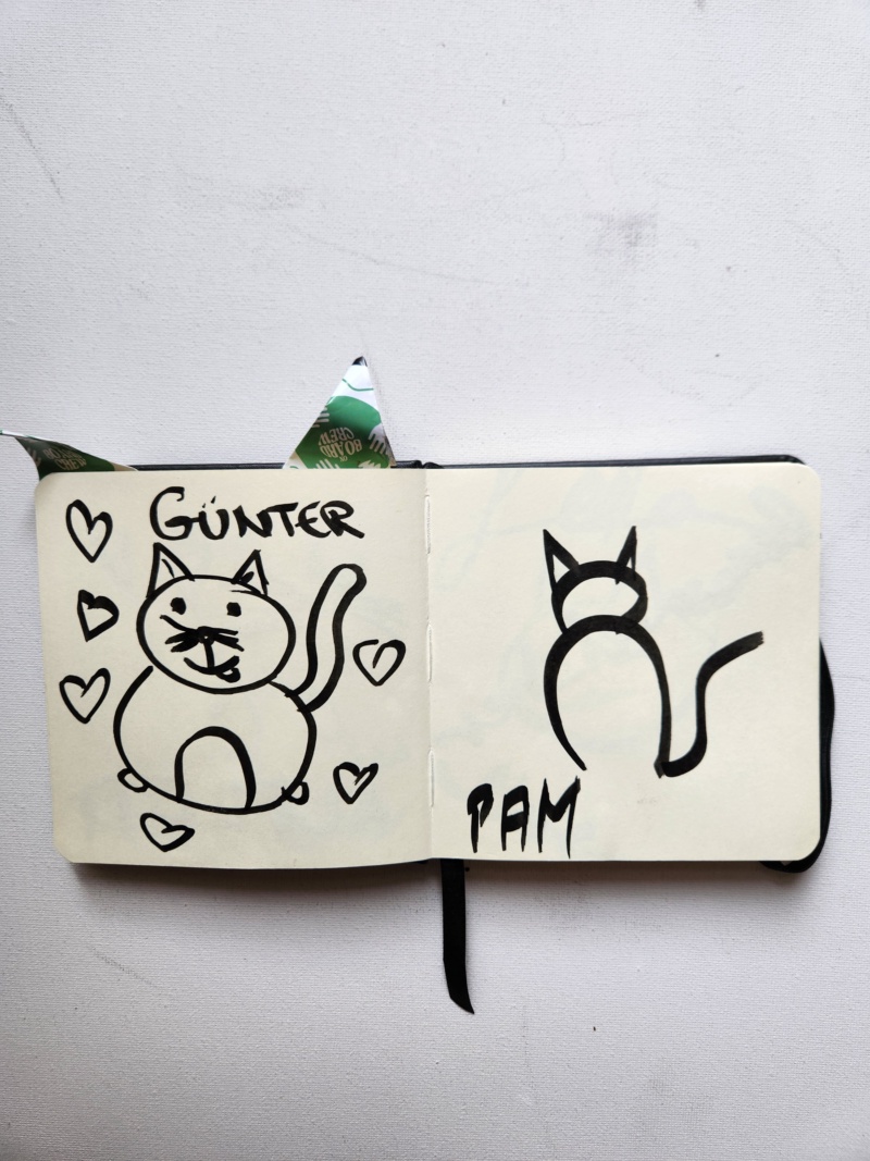 Handgezeichnete Katze Unbenannt