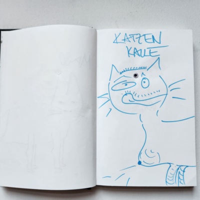 Unbenannte Katzenzeichnung