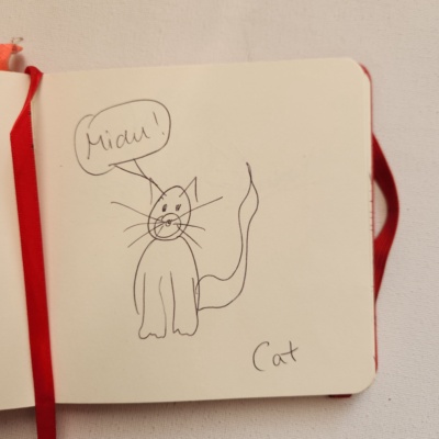 Unbenannte Katzenzeichnung