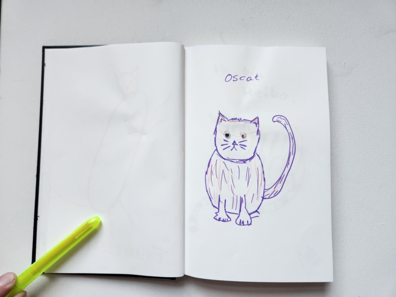 Handgezeichnete Katze Unbenannt