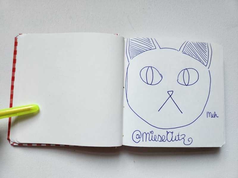 Handgezeichnete Katze Unbenannt