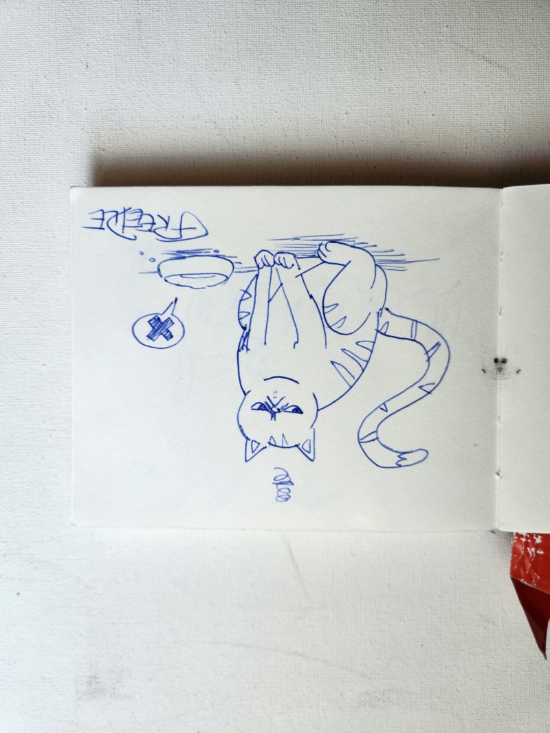 Handgezeichnete Katze Unbenannt