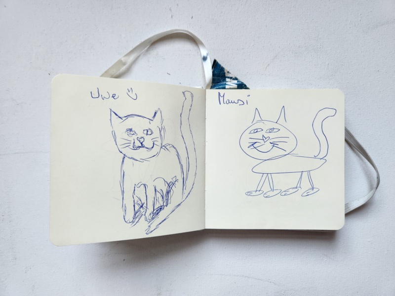 Handgezeichnete Katze Unbenannt