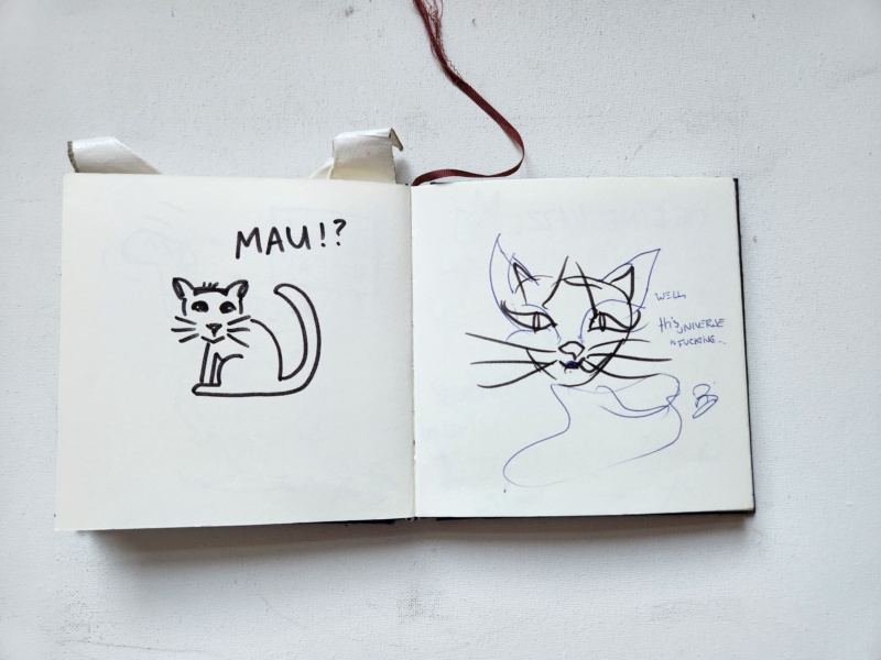 Handgezeichnete Katze Unbenannt