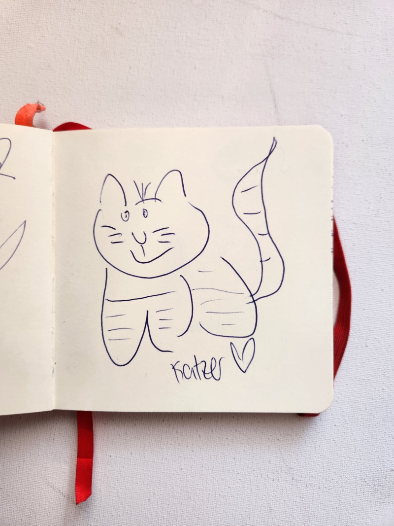 Handgezeichnete Katze Unbenannt