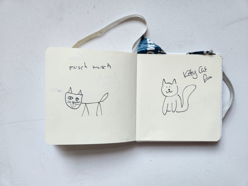 Handgezeichnete Katze Unbenannt