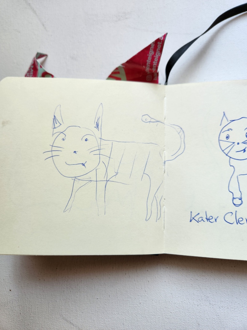 Handgezeichnete Katze Unbenannt