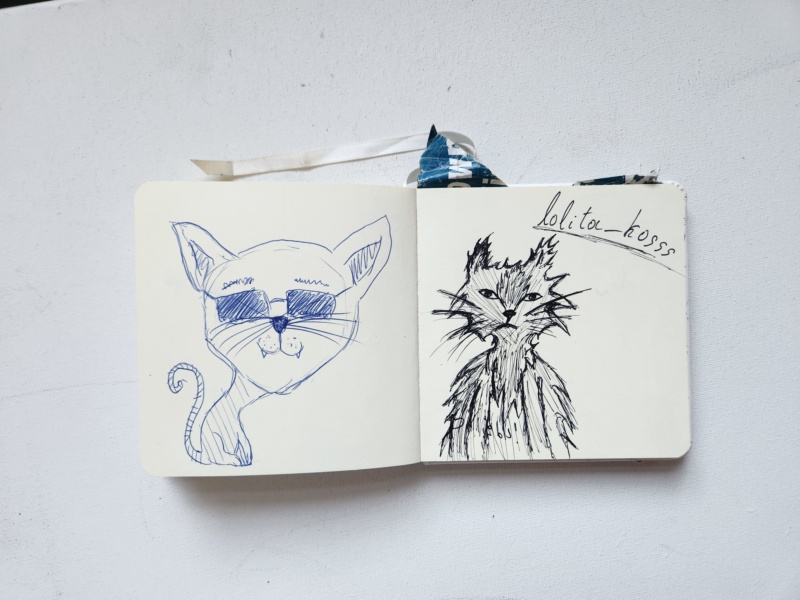 Handgezeichnete Katze Unbenannt