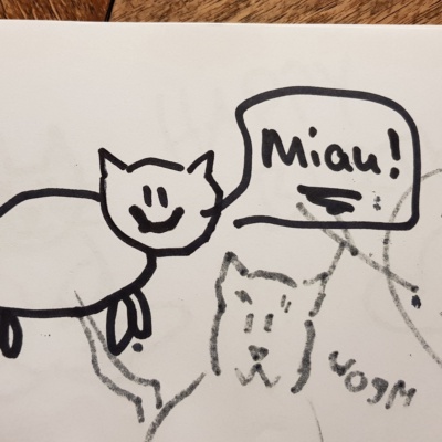 Unbenannte Katzenzeichnung