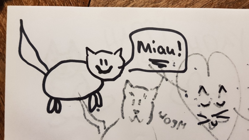 Handgezeichnete Katze Unbenannt