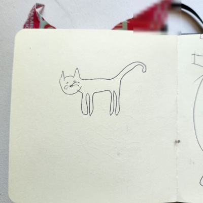 Unbenannte Katzenzeichnung