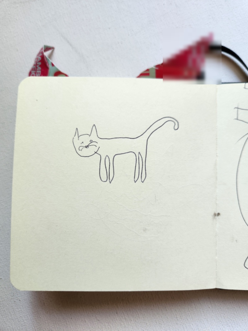 Handgezeichnete Katze Unbenannt