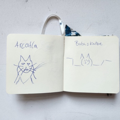 Unbenannte Katzenzeichnung