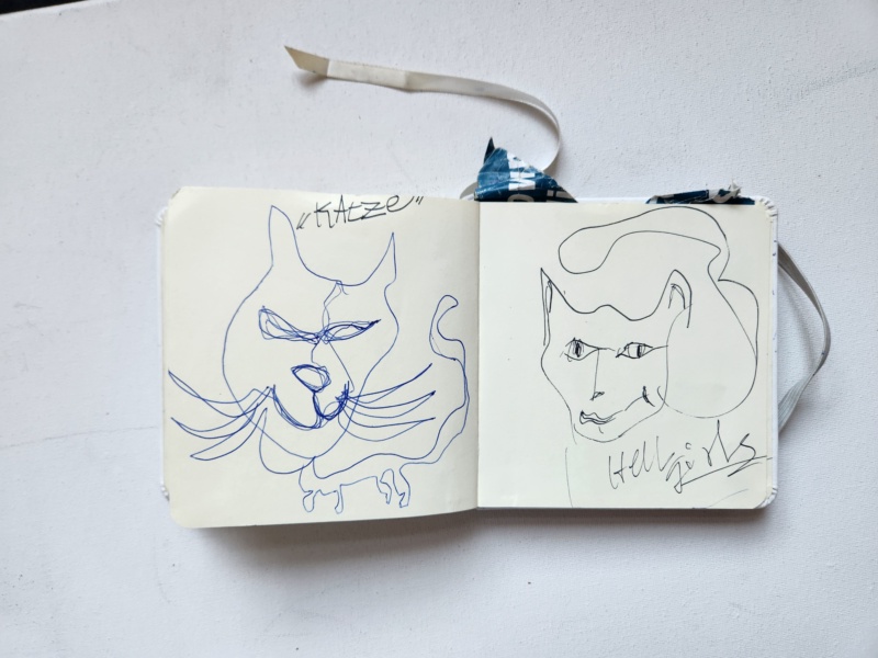 Handgezeichnete Katze Unbenannt