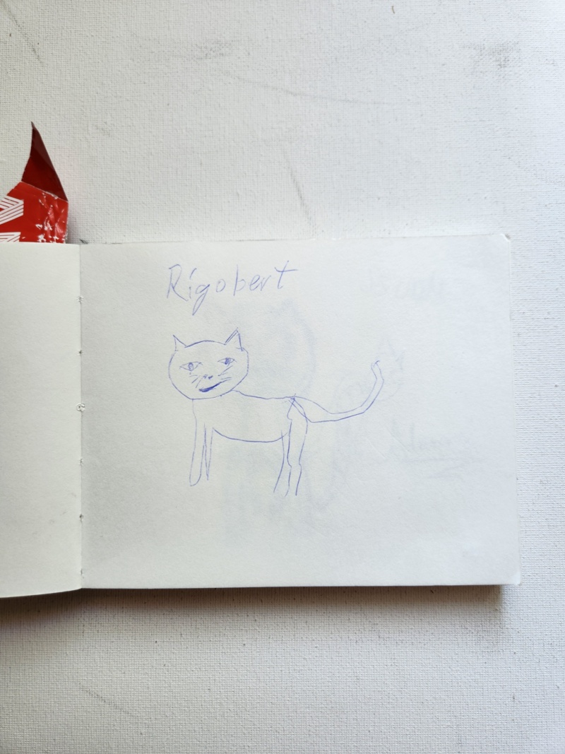 Handgezeichnete Katze Rigobert