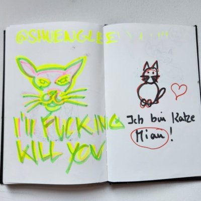 Unbenannte Katzenzeichnung