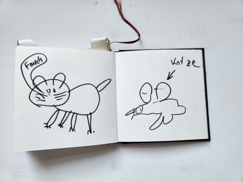 Handgezeichnete Katze Unbenannt
