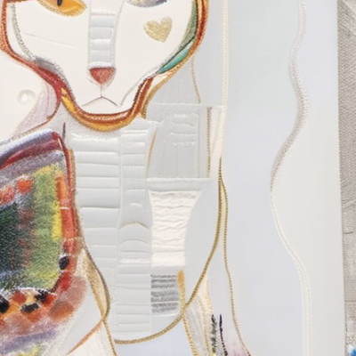 Mauzi Pünktchen im Stil hundertwasser