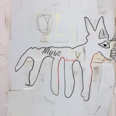 MULE im Stil basquiat