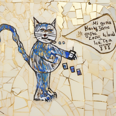 Schmusepfeife im Stil klimt