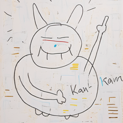 Kan-Kan im Stil basquiat