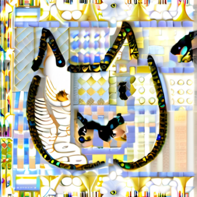 Wuschelmaus im Stil klimt
