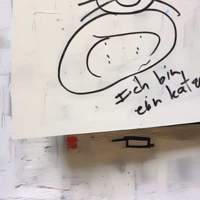 Brummbärchen im Stil basquiat