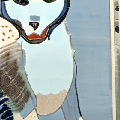 Mauzi Pünktchen im Stil hokusai