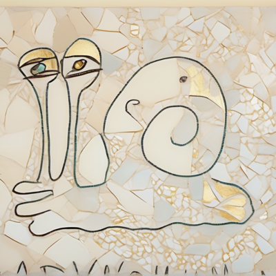 Wuschelkralle im Stil klimt
