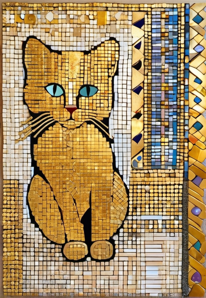 Cat-Dream im Stil von Klimt
