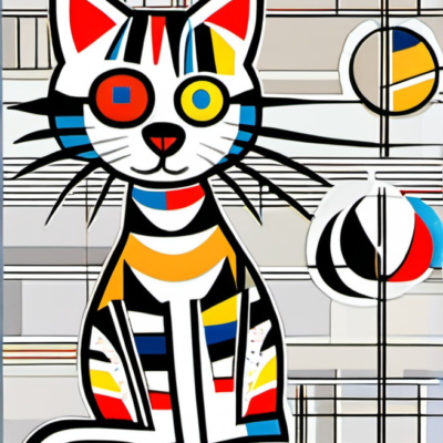 Schnurrecke im Stil kandinsky