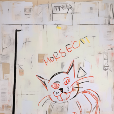 MORSECAT im Stil basquiat