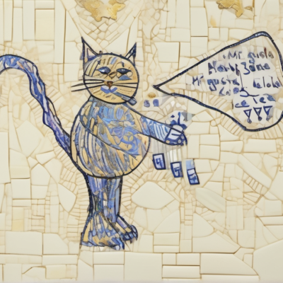 Teehexe im Stil klimt