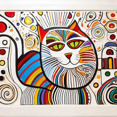 Holly im Stil hundertwasser