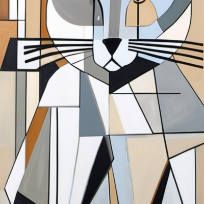 Wuschelgrün im Stil picasso cubism